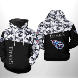 Tennessee Titans NFL Camo Veteran Team 3D Hoodie, NFL Hoodie
