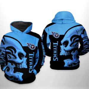 Tennessee Titans NFL Skull 3D Hoodie, NFL Hoodie