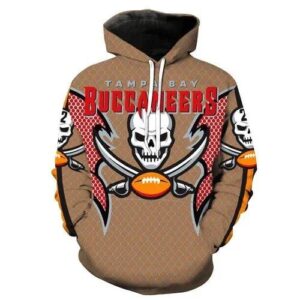 NFL Tampa Bay Buccaneers 3D Hoodie 3, NFL Hoodie
