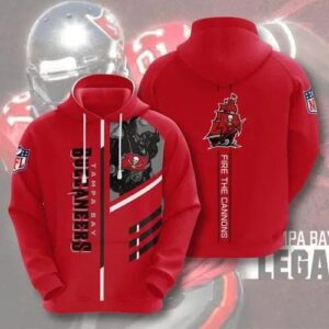 NFL Tampa Bay Buccaneers 3D Hoodie 5, NFL Hoodie