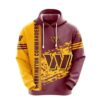 Washington Commanders 3D Hoodie, NFL Hoodie