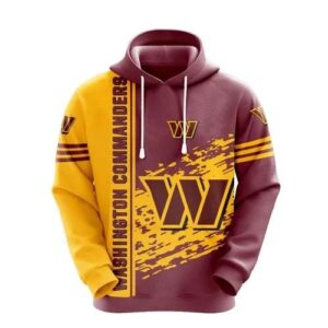 Washington Commanders 3D Hoodie, NFL Hoodie