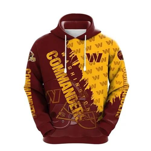 Washington Commanders 3D Hoodie 3, NFL Hoodie Washington Commanders 3D Hoodie 3, NFL Hoodie
