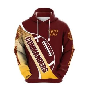Washington Commanders 3D Hoodie 5, NFL Hoodie