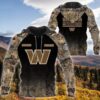 Washington Commanders Personalized Hunting Camo 3D Hoodie, NFL Hoodie
