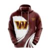 NFL Washington Commanders 3D Hoodie 17, NFL Hoodie