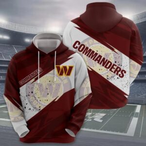 NFL Washington Commanders 3D Hoodie 2, NFL Hoodie