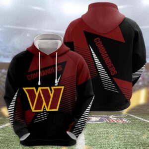 NFL Washington Commanders 3D Hoodie 3, NFL Hoodie