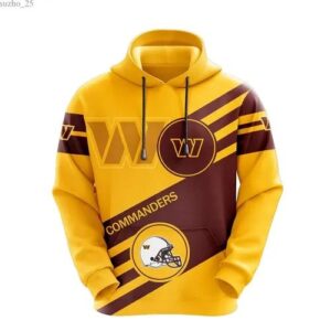 NFL Washington Commanders 3D Hoodie 5, NFL Hoodie