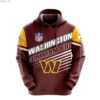 NFL Washington Commanders 3D Hoodie 8, NFL Hoodie