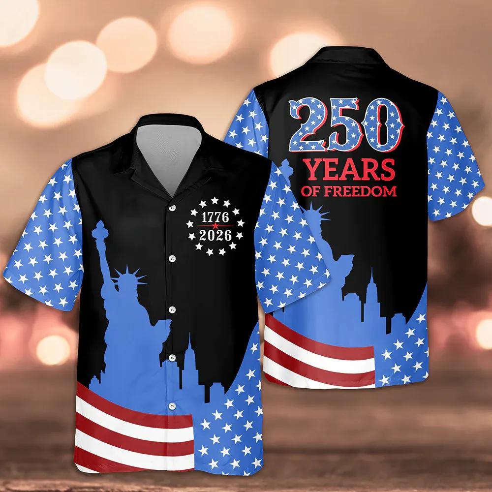 250 Years Of Freedom Hawaii Shirt, 250th Anniversary Gift 250 Years Of Freedom Hawaii Shirt, 250th Anniversary Gift
