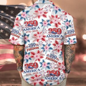 250 Years Of America 1776 2026 Hawaiian Shirt 3