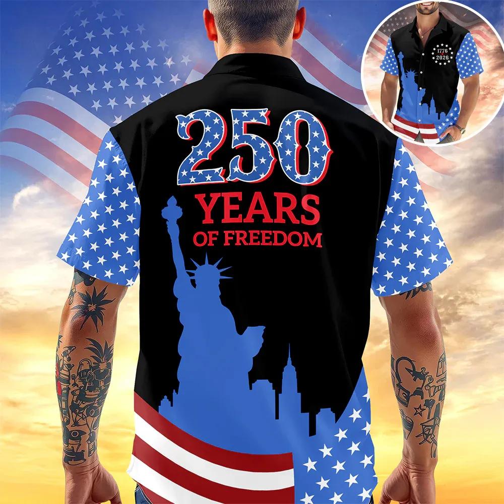 250 Years Of Freedom Hawaii Shirt, 250th Anniversary Gift 250 Years Of Freedom Hawaii Shirt, 250th Anniversary Gift