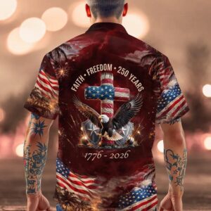 250 Years of Freedom 1776 – 2026 Eagle Patriotic Hawaii Shirt, 250th Anniversary Gift