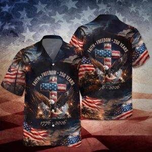 250 Years of Freedom 1776 – 2026 Eagle Patriotic Hawaii Shirt 2, 250th Anniversary Gift 250 Years of Freedom 1776 – 2026 Eagle Patriotic Hawaii Shirt 2, 250th Anniversary Gift