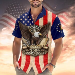 250th Anniversary 1776-2026 USA Flag Hawaii Shirt, 250th Anniversary Gift 250th Anniversary 1776-2026 USA Flag Hawaii Shirt, 250th Anniversary Gift