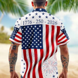 America 250th Anniversary 1776 – 2026 Patriotic Hawaiian Shirt, 250th Anniversary Gift