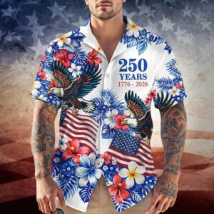 American 250Th Anniversary Hawaii Shirt, 250th Anniversary Gift
