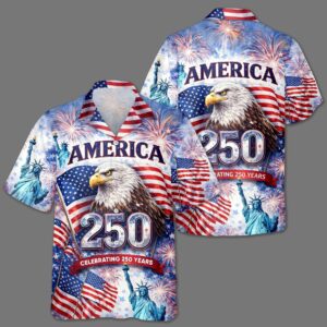 Celebrating 250th Anniversary United States Hawaiian Shirt 4th of July Gift 3