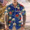 Custom Name 250 Years Semiquincentennial Eagles Tropical Hawaii Shirt, 250th Anniversary Gift