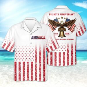 Custom Name Eagles 250th Birthday Independence – Reunion – Democracy Hawaii Shirt, 250th Anniversary Gift