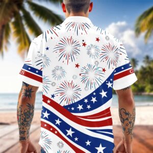 Custom Name USA 250th Anniversary 1776-2026 Hawaii Shirt – 4th of July Patriotic Gift, 250th Anniversary Gift