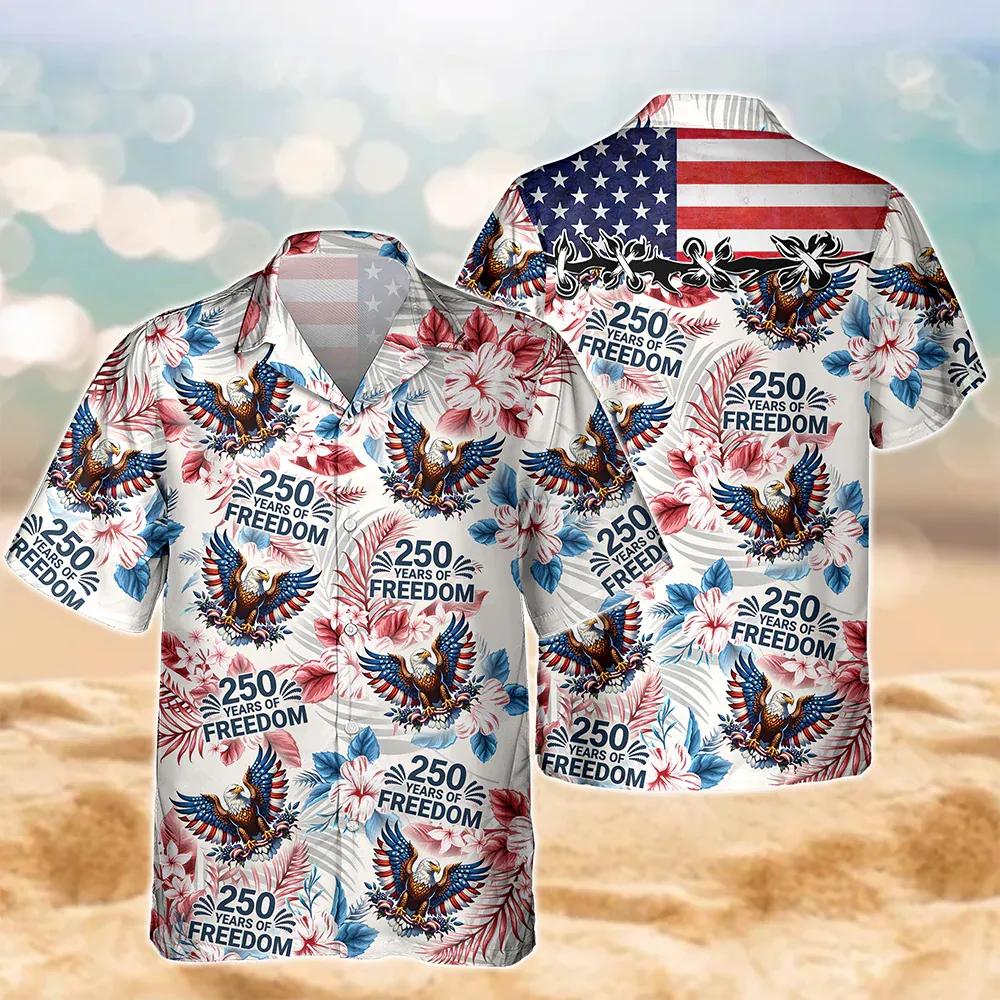 America 250th Anniversary Hawaiian Shirt, 250th Anniversary Gift America 250th Anniversary Hawaiian Shirt, 250th Anniversary Gift