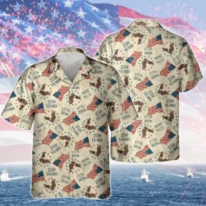Personalized America 250th Birthday Hawaii Shirt, 250th Anniversary Gift