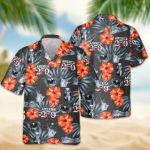American 250th Anniversary Hawaiian Shirt, 250th Anniversary Gift