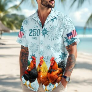 Personalized USA 250 Anniversary 1776-2026 Hawaii Shirt For Farmer, 250th Anniversary Gift Personalized USA 250 Anniversary 1776-2026 Hawaii Shirt For Farmer, 250th Anniversary Gift