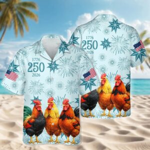 Personalized USA 250 Anniversary 1776-2026 Hawaii Shirt For Farmer, 250th Anniversary Gift