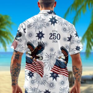 USA 250 Anniversary Eagle Semiquincentennial Hawaii Shirt 1, 250th Anniversary Gift
