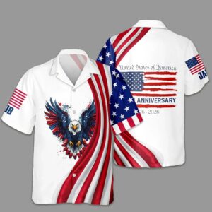 Personalized USA 250th Anniversary Hawaiian Shirt 3