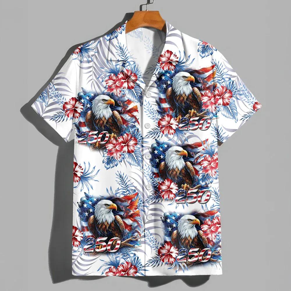 USA 250 Anniversary Eagle 1776-2026 Patriotic Hawaii Shirt 2, 250th Anniversary Gift USA 250 Anniversary Eagle 1776-2026 Patriotic Hawaii Shirt 2, 250th Anniversary Gift