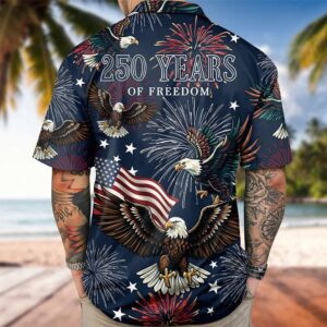 USA 250th Anniversary Eagle 1776-2026 Hawaii Shirt, 250th Anniversary Gift