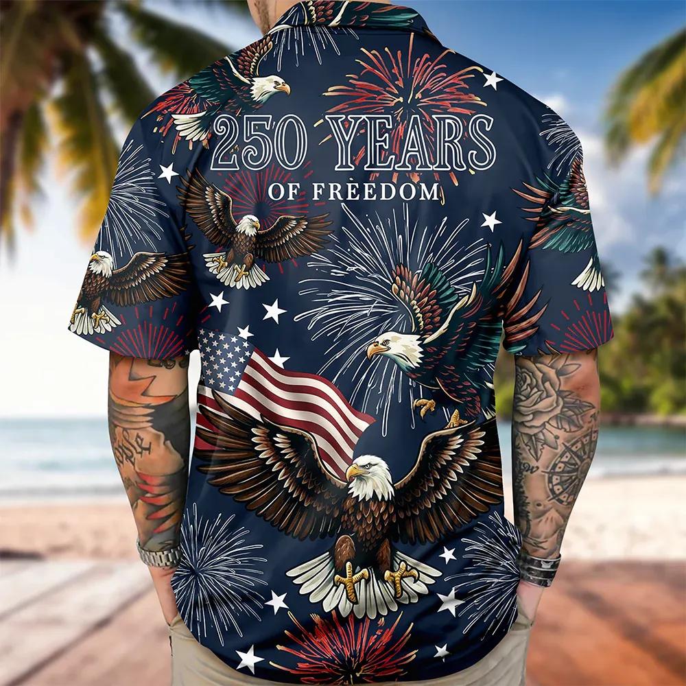 USA 250th Anniversary Eagle 1776-2026 Hawaii Shirt, 250th Anniversary Gift USA 250th Anniversary Eagle 1776-2026 Hawaii Shirt, 250th Anniversary Gift